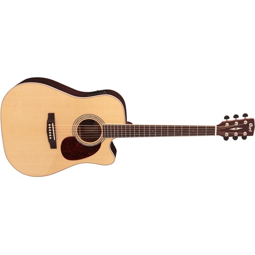 Cort MR710F Acoustic-Electric Guitar with Guitar Bag (Natural)