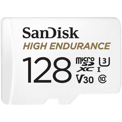 SanDisk 128GB High Endurance UHS-I microSDXC Memory Card with SD Adapter