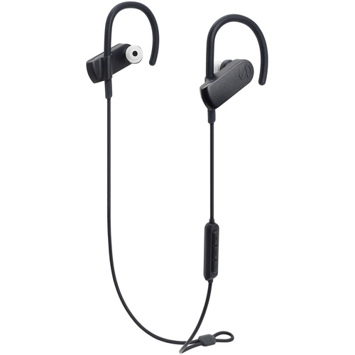 Audio-Technica Consumer ATH-SPORT70BT SonicSport Wireless In-Ear Headphones (Black)