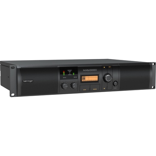Behringer NX6000D Ultra-Lightweight Class-D Power Amplifier with DSP (1600W/Channel at 8 Ohms)