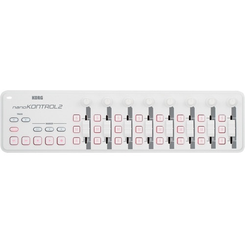 Korg nanoKONTROL2 Slim-Line USB MIDI Controller (White)