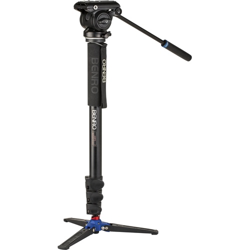 Benro A48FD Aluminium Monopod with 3-Leg Base & S4Pro Fluid Video