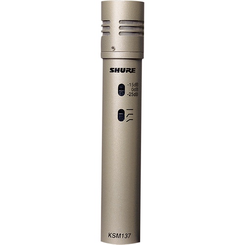 Shure KSM137/SL Cardioid Microphone (Single Microphone)