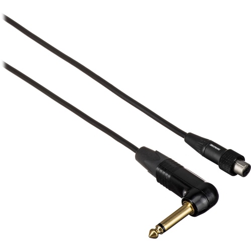 Shure WA307 Right-Angle 1/4" Instrument to TA4F Cable for Shure Transmitters (3')