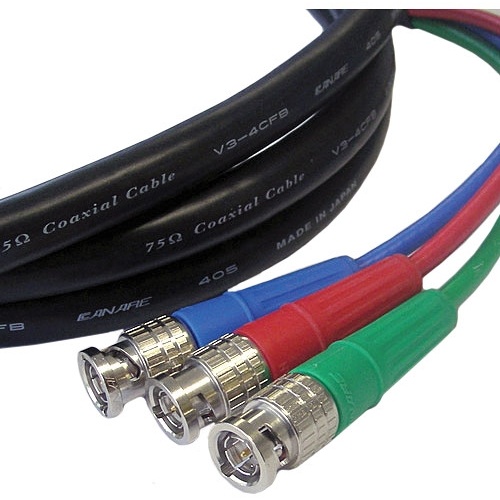 Canare 3 BNC Male to 3 BNC Male 3 Channel SDI Video Cable (12')