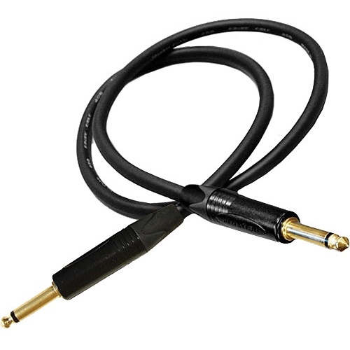 Canare GS-6 Guitar Cable with Neutrik Straight Plug Connectors - 50' (Black)