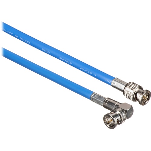 Canare Male to Right Angle Male HD-SDI Video Cable (Blue, 175')
