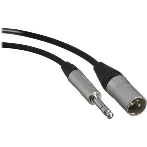 Canare Starquad XLRM-TRSM Cable (Black, 6')