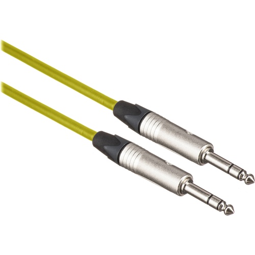 Canare Starquad TRSM-TRSM Cable (Yellow, 1')