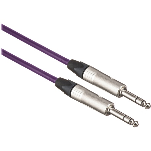 Canare Starquad TRSM-TRSM Cable (Purple, 2')