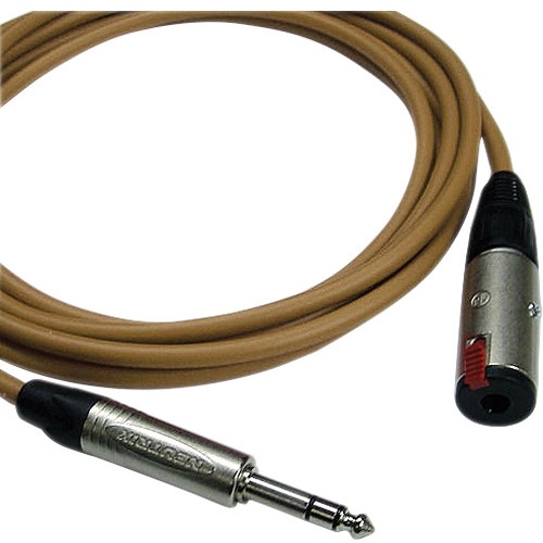 Canare Starquad TRSM-TRSF Extension Cable (Brown, 6')