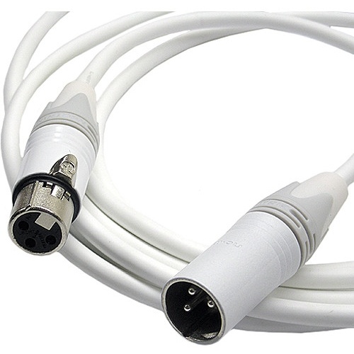 Canare Starquad XLRF-XLRM Cable (White, 20')