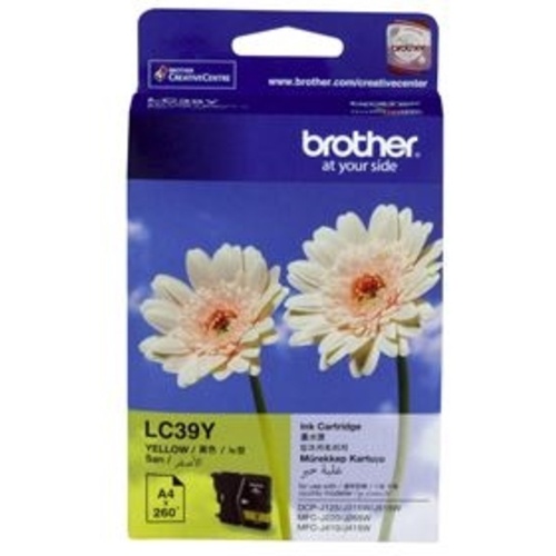 Brother LC39Y Yellow Ink Cartridge