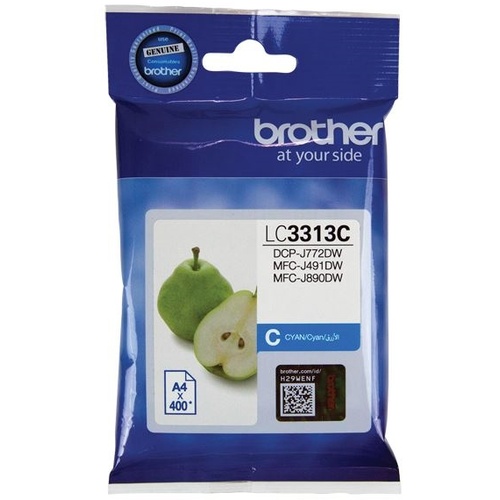 Brother LC3313C Cyan Ink Cartridge High Yield