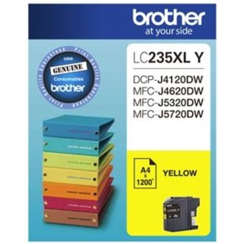 Brother LC235XLY Yellow High Yield Ink Cartridge