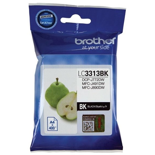 Brother LC3313BK Black Ink Cartridge High Yield