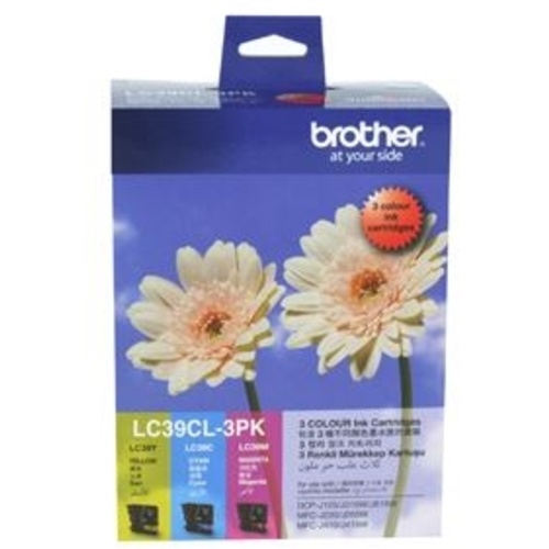 Brother LC39CL3PK CMY Colour Ink Cartridges (Triple Pack)