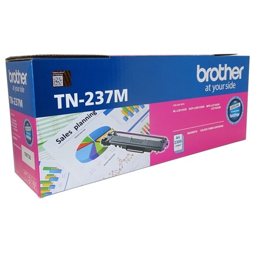 Brother TN-237M Magenta High Yield Toner Cartridge