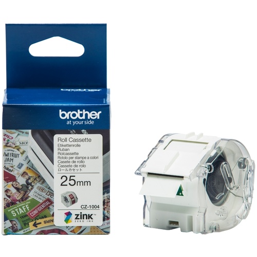 Brother CZ-1004 25mm Printable Roll Cassette