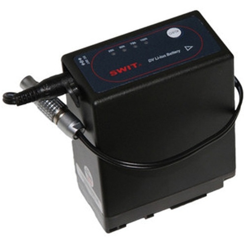 Teradek Panasonic VW-VGB6 Battery Pack with 10" Barrel Adapter to 2-Pin Lemo Cable