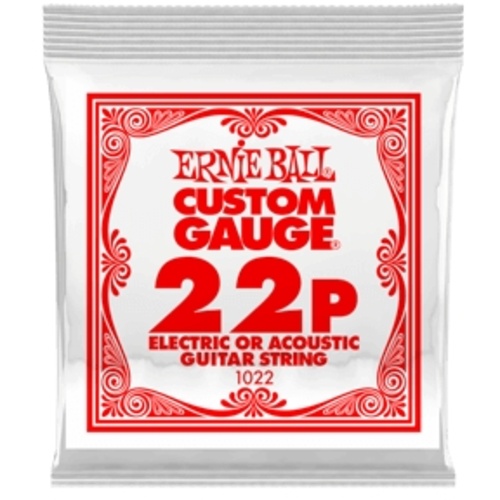 Ernie Ball .022 Plain Steel Electric or Acoustic Guitar String