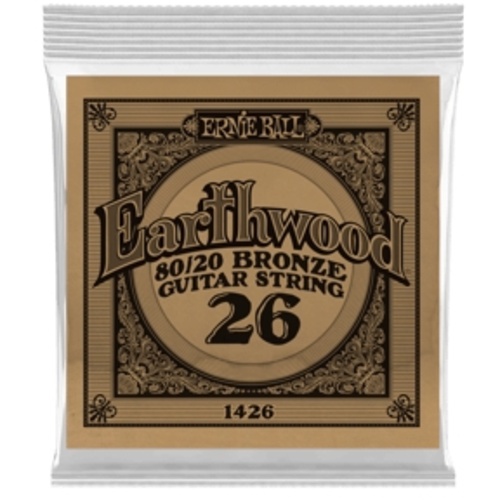 Ernie Ball .026 Earthwood 80/20 Bronze Acoustic Guitar String