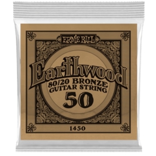 Ernie Ball .050 Earthwood 80/20 Bronze Acoustic Guitar String