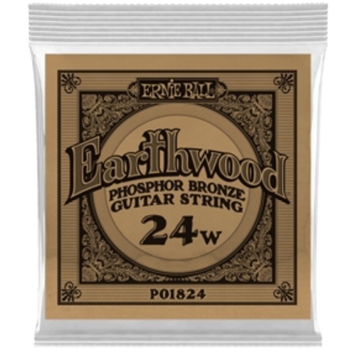 Ernie Ball .024 Earthwood Phosphor Bronze Acoustic Guitar String