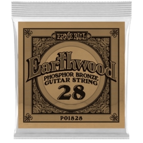 Ernie Ball .028 Earthwood Phosphor Bronze Acoustic Guitar String