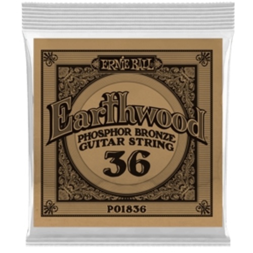 Ernie Ball .036 Earthwood Phosphor Bronze Acoustic Guitar String