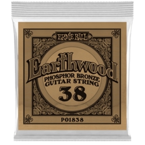 Ernie Ball .038 Earthwood Phosphor Bronze Acoustic Guitar String