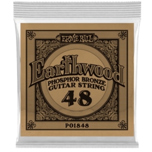 Ernie Ball .048 Earthwood Phosphor Bronze Acoustic Guitar String