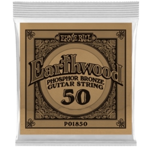 Ernie Ball .050 Earthwood Phosphor Bronze Acoustic Guitar String