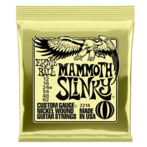 Ernie Ball Mammoth Slinky Nickel Wound Electric Guitar Strings - 12-62 Gauge