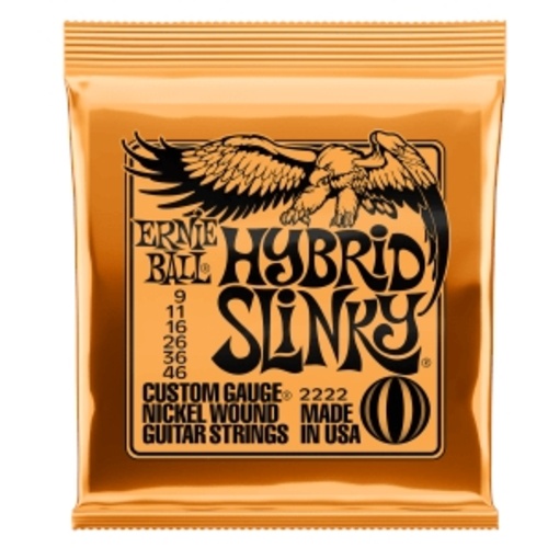 Ernie Ball Hybrid Slinky Nickel Wound Electric Guitar Strings - 9-46 Gauge