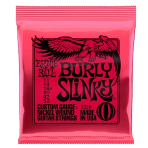Ernie Ball Burly Slinky Nickel Wound Electric Guitar Strings - 11-52 Gauge