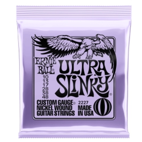 Ernie Ball Ultra Slinky Nickel Wound Electric Guitar Strings - 10-48 Gauge
