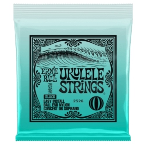 Ernie Ball Ukulele Ball End Nylon Strings Black