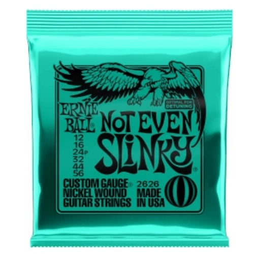 Ernie Ball Not Even Slinky Nickel Wound Electric Guitar Strings - 12-56 Gauge