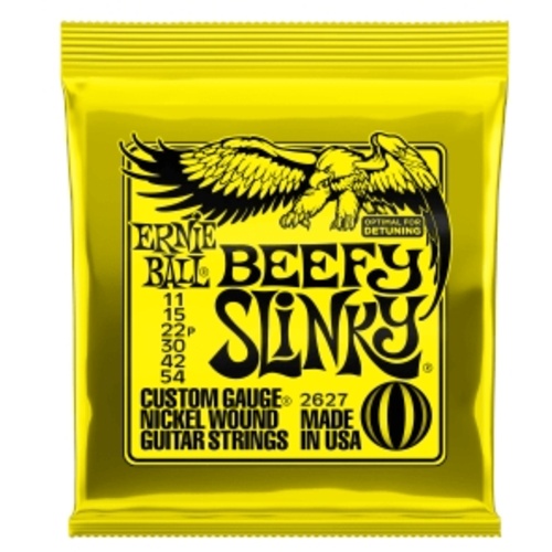 Ernie Ball Beefy Slinky Nickel Wound Electric Guitar Strings - 11-54 Gauge