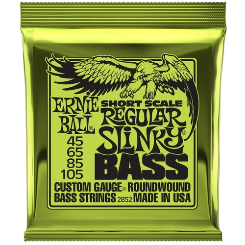 Ernie Ball Regular Slinky Nickel Wound Short Scale Bass Strings - 45-105 Gauge