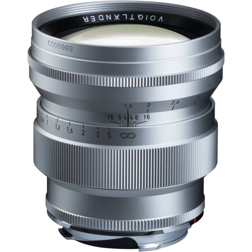 Voigtlander 75mm f/1.5 Nokton Vintage Line Aspherical Lens Silver: Leica M