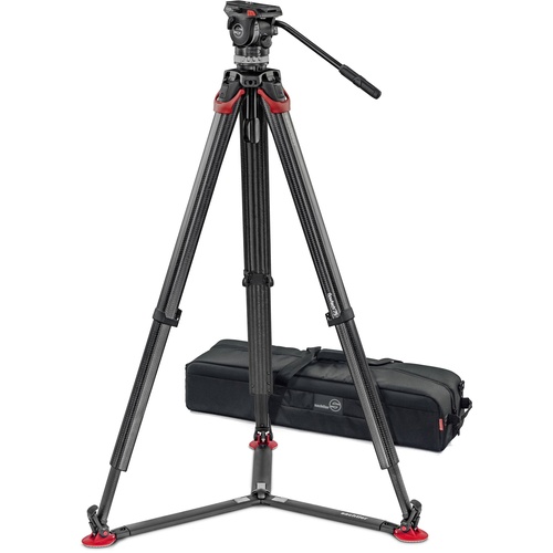 Sachtler Ace XL Fluid Head with Flowtech 75mm Carbon Fiber Tripod & Carry Handle Kit