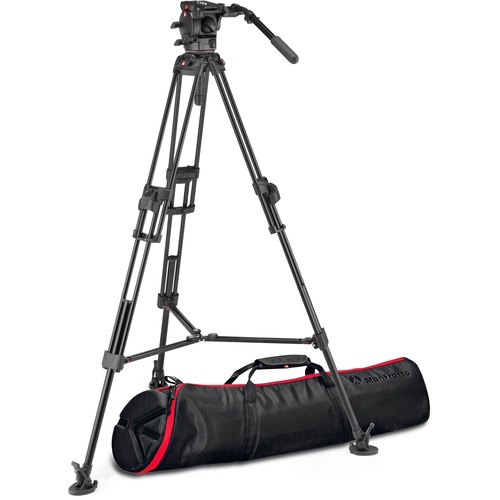 Manfrotto 526 Pro Video Head with 645 Fast Twin Aluminium Tripod
