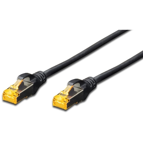 Digitus S-FTP CAT6A Black Patch Lead 0.5m