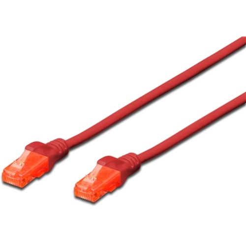Digitus UTP CAT6 Red Patch Lead 1.0m