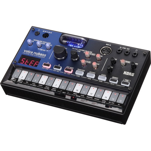 Korg Volca Nubass Vacuum Tube Synthesiser with 16-Step Sequencer
