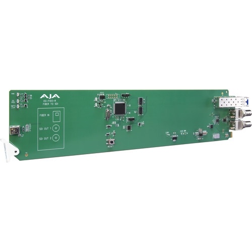 AJA openGear 1-Channel Single Mode LC Fiber to 3G-SDI Receiver with DashBoard Support