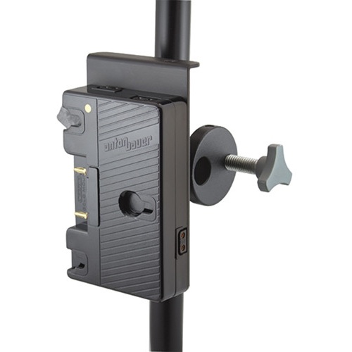 Litepanels QRC-LG Battery Plate with Stand Clamp (Gold Mount)