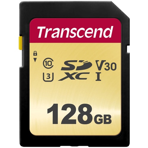 Transcend 128GB 500S UHS-I SDXC Memory Card